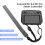 Adjustable PU Leather Neck Strap with Aluminum Bracket Lanyard for DJI RC Pro Smart Controller 2
