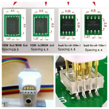 1 Pz Sop8 Chip Download Burn Write Probe Spring Needle Flash Eeprom Chip Burner Cable, Sop8 150mil 4.4mm