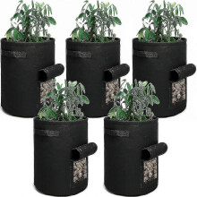 5 Plant Grow Bags Potato Fruit Vegetable Garden Planter Growing Bag - RiRi