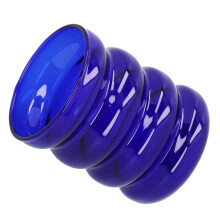 Hochborosilikatglasbecher 300ml Blau Hitzebeständiger Trinkbecher