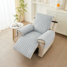 Liquidation ! Coussin pour canapé inclinable une place, peluche lapin, épais, antidérapant et chaud, gris.