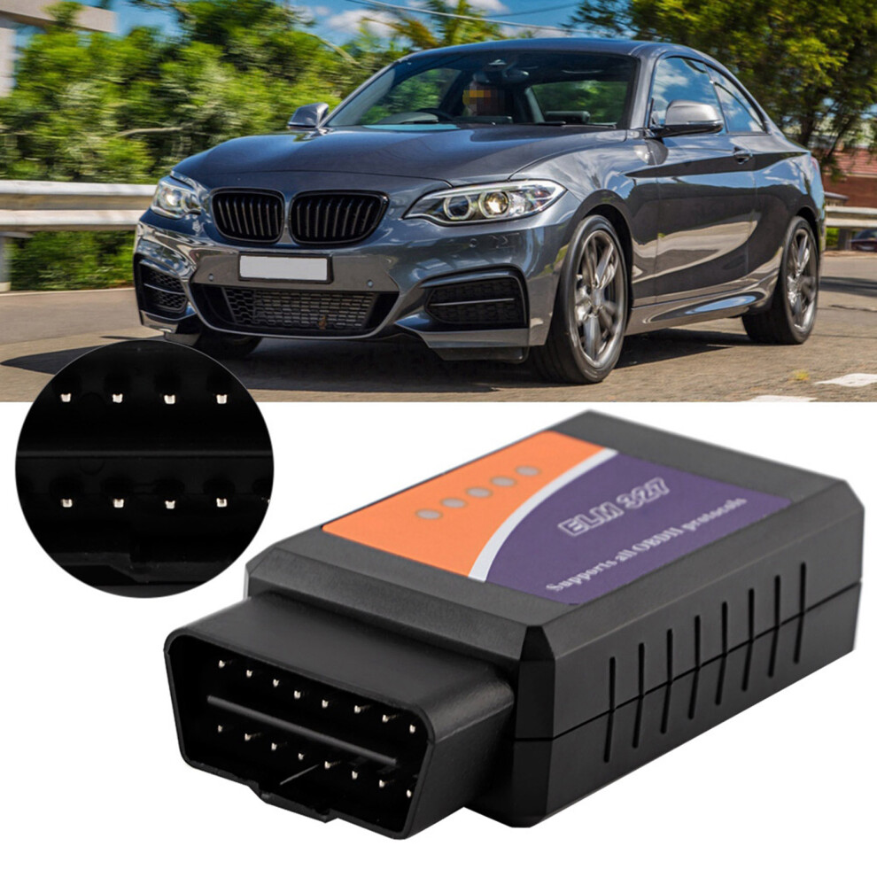 Obd2 Car Diagnostic Tool V1.5 Scanner Wireless Engine Trouble Code Reader 8X4.5x2.5cm Black 5021390774956