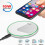 Ασύρματος φορτιστής, Πιστοποιημένος Qi, 10W Max Fast Wireless Charging Pad Συμβατό με όλα τα 1