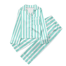 Kinderpyjamaset met casual print, top met knoopjes en revers, lange mouwen en broek. Babypyjama 6-9 maanden, peuterpyjama zonder voetjes,