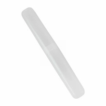 Fogkefetartó doboz fehér, 1 fogkefetartó doboz, fogkefetartó tok, utazótok, új, cső alakú műanyag doboz, többszínű készlet