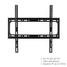 Uchwyt ścienny do telewizorów o niskim profilu, do telewizorów 26-55 cali, VESA do 400 x 400 mm, udźwig 110 funtów, konstrukcja oszczędzająca