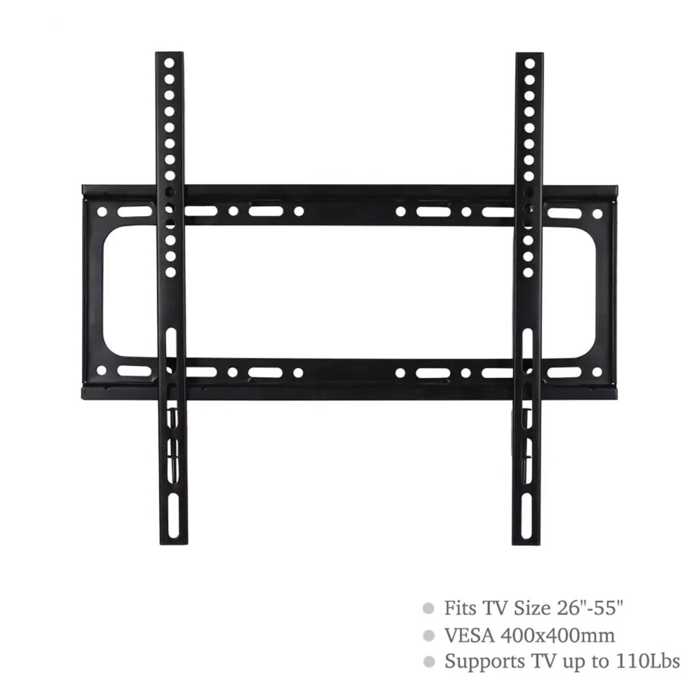 Low Profile Tv Wall Mount For 26-55" Tvs, Vesa Up To 400X400mm, 110Lbs Capacity, Space-Saving Design 9028731235363