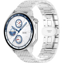 Rostfritt stålarmband kompatibelt med Samsung Galaxy Watch7/6/5/4 och Watch5Pro – 40mm/42mm/43mm/44mm/46mm/47mm, vattentätt
