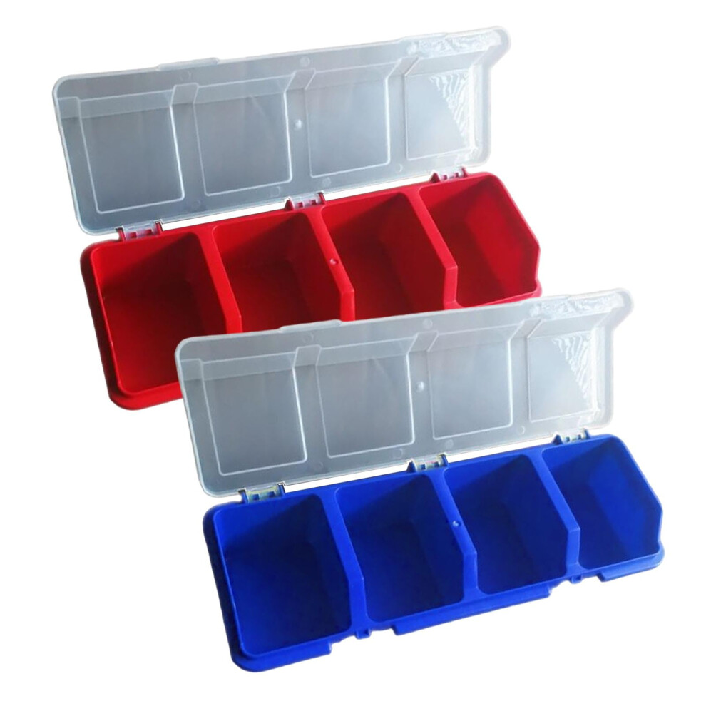 2 Pieces Screw Organizer Storage Bins Containers For Nuts Nails Bolts Garage 9028731236049