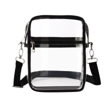Priehľadná taška Stadium Schválené na prácu a služobné cesty Unisex Priehľadná crossbody taška cez rameno