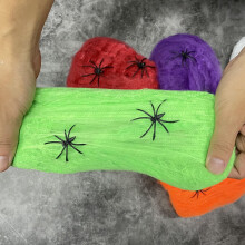 TETOU Hämähäkinseitit Halloween-koristeet Bonus, 300 g Super Stretch -hämähäkinseitit Halloween-sisä- ja ulkojuhlatarvikkeisiin - Vihreä