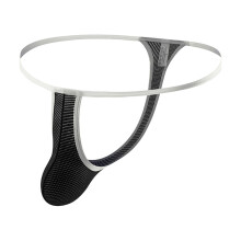 Presentes de Dia dos Namorados para Ele Cuecas Masculinas Calcinha Fio Dental Masculina de Verão em Malha Respirável Cor Sólida Cueca Fio Dental