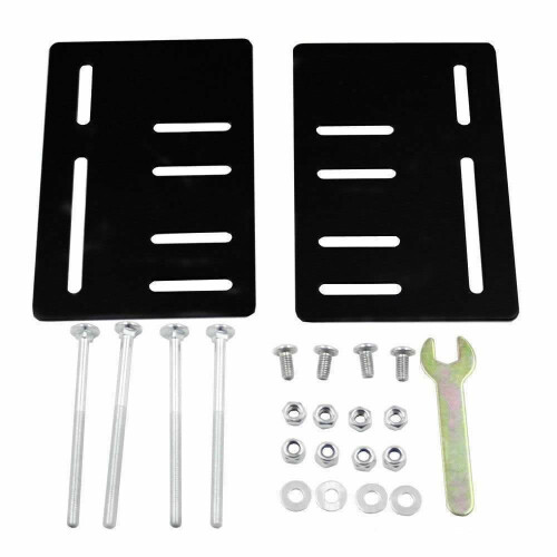 Support de tête de lit noir pour modification - Ensemble de 2 plaques Modi-Plate