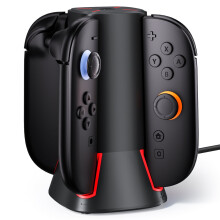 4-in-1 magnetisch oplaadstation voor Nintendo Switch 2 (2025), Joy-Con 2, 5 RGB-verlichting + nachtlichtmodus