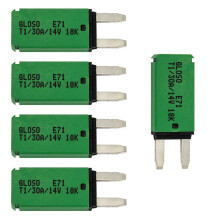 5PCS Mini bankomat Manuální reset jističe Pojistka pro auto, loď, nákladní automobil 12V-24V