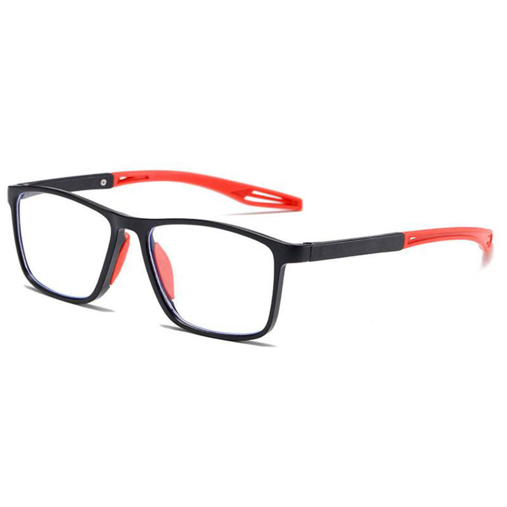 Roc-Electron (Black-Rad, +350) Blue Light Blocking Glasses For Work & Home