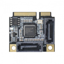 CY Mini PCI-E PCI Express zu SATA3.0 Dual Ports Adapter Konverter Festplattenerweiterungskarte