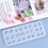 Topbathy1Pc Καλούπι Σκουλαρίκια Σιλικόνης DIY Κρυστάλλινο Εποξειδικό Καλούπι Εύκολο 5