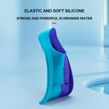 (Dark Blue + Light Blue, M) Snorkel Fins: Rapid Drainage, Less Drag - Ideal Dive Gift