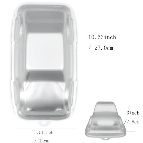Metalen taartbakvorm 27x14x7,8 cm 2