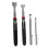 Retractable Magnetic Sweeper Black 4 pcs Telescopic 4
