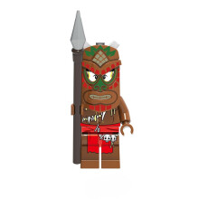 Minifigure Building Block Cannibal Figure with Weapon Toys for Role Play Game