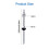 25cm Solar Hanger Bolts Solar Panel Roof Mounting Screws M10 Solar PV Panel Mounting Bracket for Fixing Solar Panel 12Pc 9