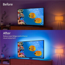 2pcs Led Light Strip 39.37inch USB 5v 5050rgb Waterproof Integrated Light Strip Tv Background Light