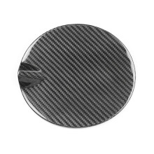 Real Carbon Fibre Car Exterior Gas Oil Fuel Tank Cap Cover Trim Stickers for 500 2012-2019 Car Accessories