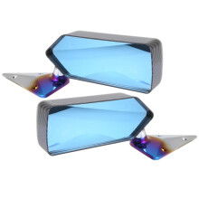 1 Conjunto Espelho Retrovisor Do Carro F1 Espelho Traseiro de Corrida Espelho Lateral Universal Estilo F1 Espelho Retrovisor Fibra Carbono