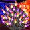 HalloweenDecorations ,Orange String Lights Plug In,Outdoor ,Orange Tree Lights for Fireplace MantleDecor(US) 3
