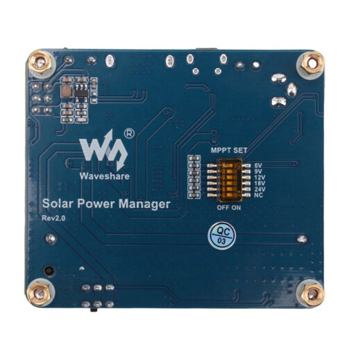 5X Waveshare Solar Power Management Module for 6V-24V Solar Panel,Supports MPPT Function,USB Connection Battery Charging 1