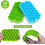 Reusable Ice Cube Trays, 2 Pack with Removable Lids for Multiple Uses, Flexible and Dimensionally Stable Stackable Freezer Trays for Everyday 3