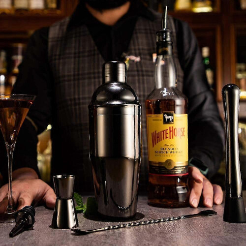 Cocktail Shaker Set Bartender Kit with Stand | 16pcs Bar Kit Drink Mixer Set 2