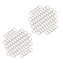 120 Pcs 20mm Outside Dia Universal Split Key Rings Keychain Holders