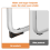 AINPECCA 2PCS Dining Chairs Faux Suede High Back Light Grey 4