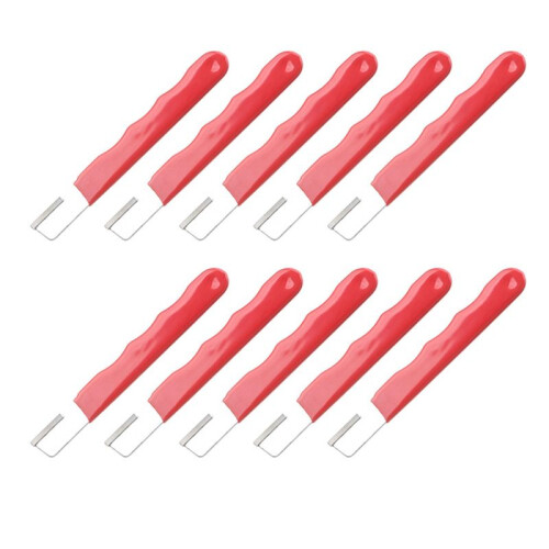 Portable Quick Knife Sharpener, Lawn Mower Dull Blade Sharpener, Multifunctional Garden Tool Sharpener,Red