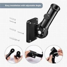 4X Flag Pole Holder Mounting Bracket Adjustable Flagpole Rod Hitch Bracket Multi-Position Flag Pole Mounting Bracket