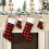 Buffalo Plaid Christmas Stocking Red Black Small 2