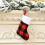 Buffalo Plaid Christmas Stocking Red Black Small 4
