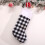 Buffalo Plaid Christmas Stocking Red Black Small 5