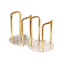 Luxury Cup Storage Holder Water Tea Cups Dispenser Rack Shelf Mug Display Stand Home Organizer Double Cup