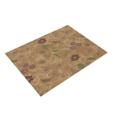Antislip vloermat van polyester met bloemenmotief, geschikt voor huisdecoratie, hitte- en slijtvast, ideaal voor thuis, restaurant en café, geschikt