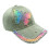 2000s Butterfly Pattern Baseball Cap Long Brims Sun-G green M 1