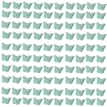 Handcraft Pearls Butterfly Sewing On Patches For-Light Green