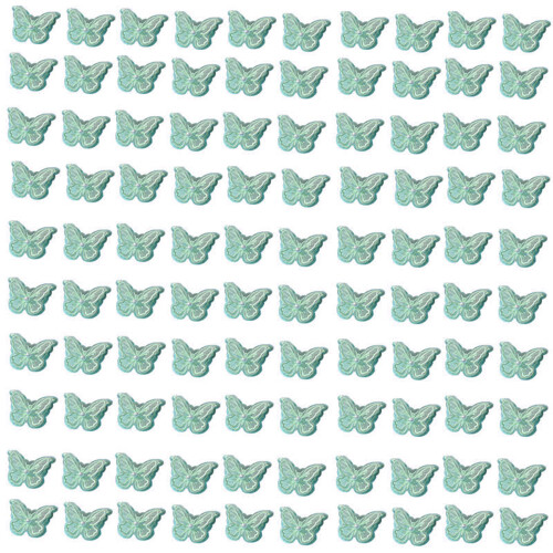 Practical Pearls Decorated Butterfly Appliques For-Light Green