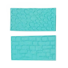 (52105-1) 2pcs Bark Wall Cake Molds for Wedding Cupcakes