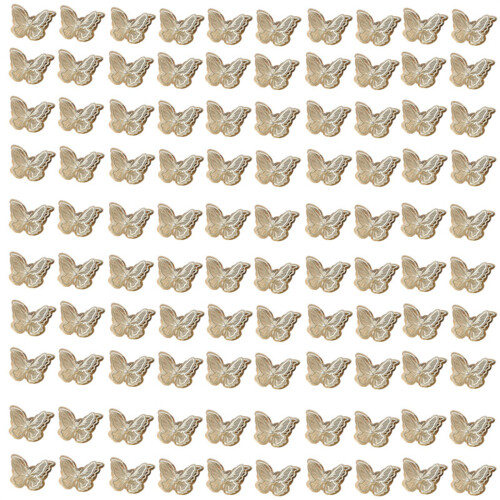 Robuste Perlen, Perlen, Schmetterlinge, zum Nähen von-Beige