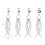 Ear Plug Tunnel Tassel Dangle Jewelry 2 Pcs 2