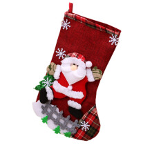 (Senior) Festive Xmas Sock Gift Bag - Home Decor